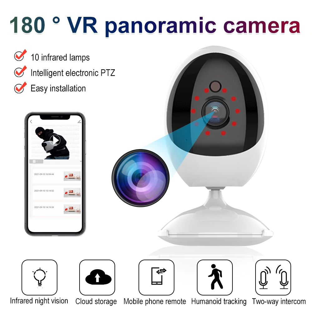 

1080p домашняя камера безопасности Wi-Fi камера наблюдения камера детский монитор Мини ip-камера защита безопасности ночное видение 2MP