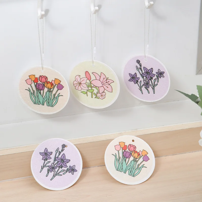 

Circular flowers, wood pulp, cotton sponge, compressed water absorption, wood oars, sea cotton brush pot, kitchen cloth,