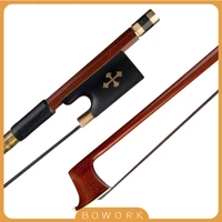 44 size arco carbon fiber bow ipe pernambuco bow fiddle stick ebony frog cross shape inlay great balance orchestra violinist