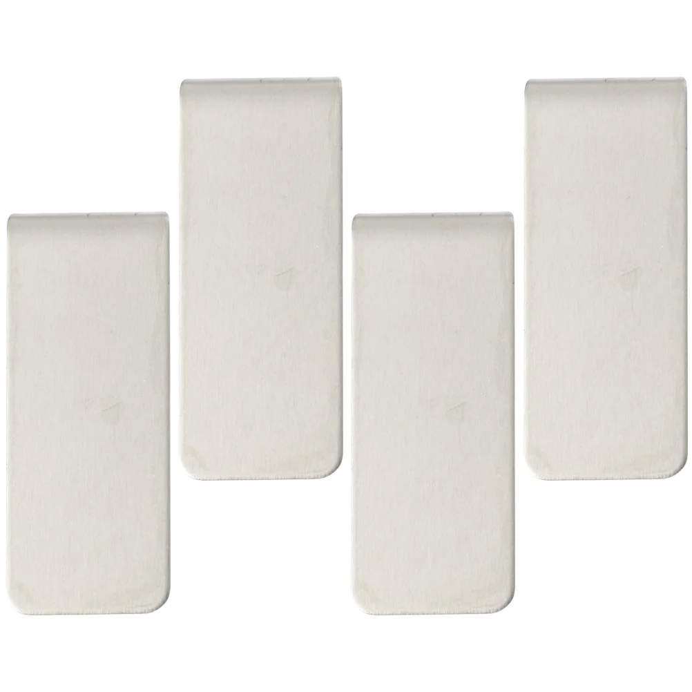 

4pcs Metal Office Clips Money Clips File Fixing Clips Metal Bill Clips