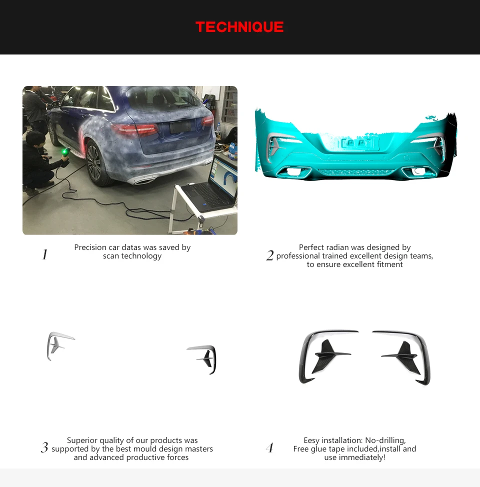 Вентиляционные отверстия для заднего бампера из сухого карбона G14 для BMW G14 G15 G16 840i M850i M Sport 2020-2023 (art.: 3920d8deef4ba) - 3920d8deef4ba