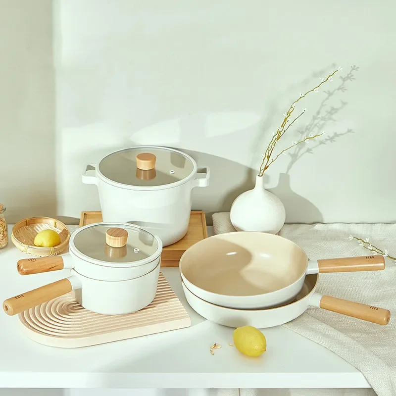 

Новинка корейский керамический антипригарный набор сковородок антипригарный Neoflam поддон для сковороды индукционная плита газовая плита у...