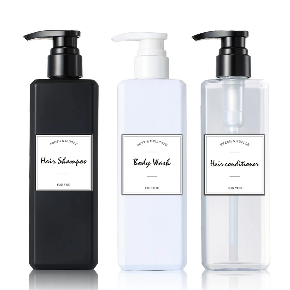 Многоразовые бутылки с насосом пластиковые для лосьонов и кремов диспенсер