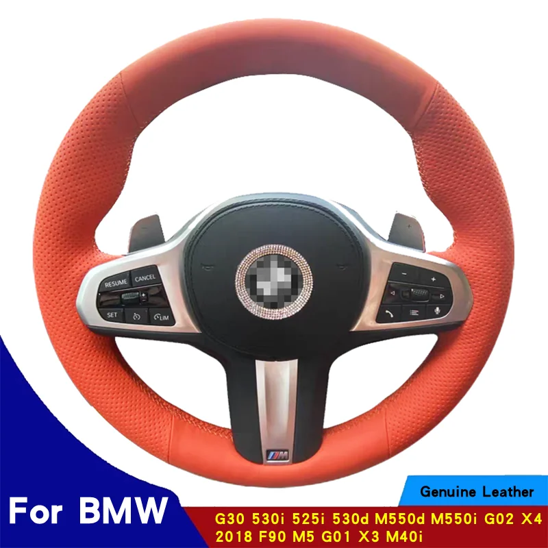 

Оплетка на руль для BMW M Sport G30 G31 G32 G20 G21 G11 G12 G14 G15 G16 X3 G01 X4 G02 X5 G05 X7 G07