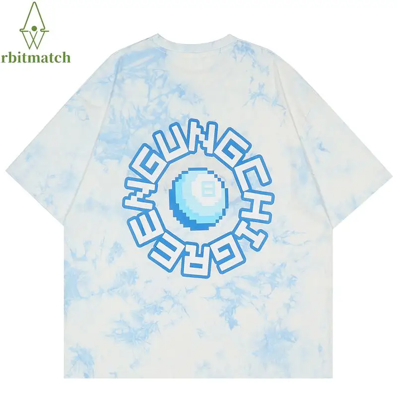 

2022 Men T-Shirt Hip Hop Streetwear Billiards Graphic Embroidery T Shirt Harajuku Cotton Tshirt Summer Short Sleeve Tops Tees