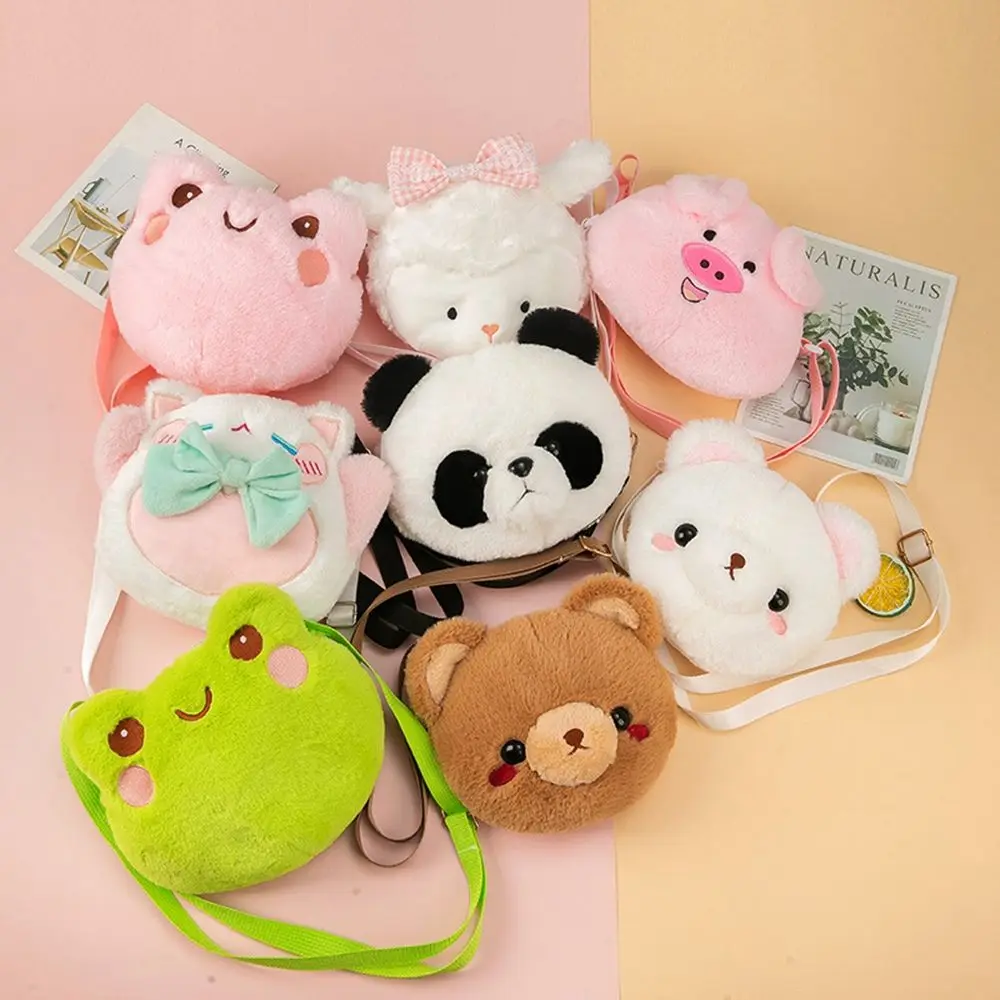 

Princess Bear Plush Coin Purse Girl Crossbody Bags Children Bag Plush Doll Bag Women Handbag Bag Single Shoulder Bag