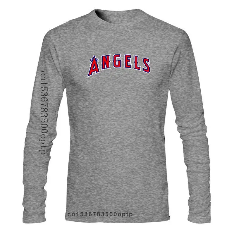 

Футболка мужская хлопковая, модная тенниска с изображением ангелов из Лос-Анджелеса, новая Красная Майка для бейсбола, крутая одежда, M5300, на...