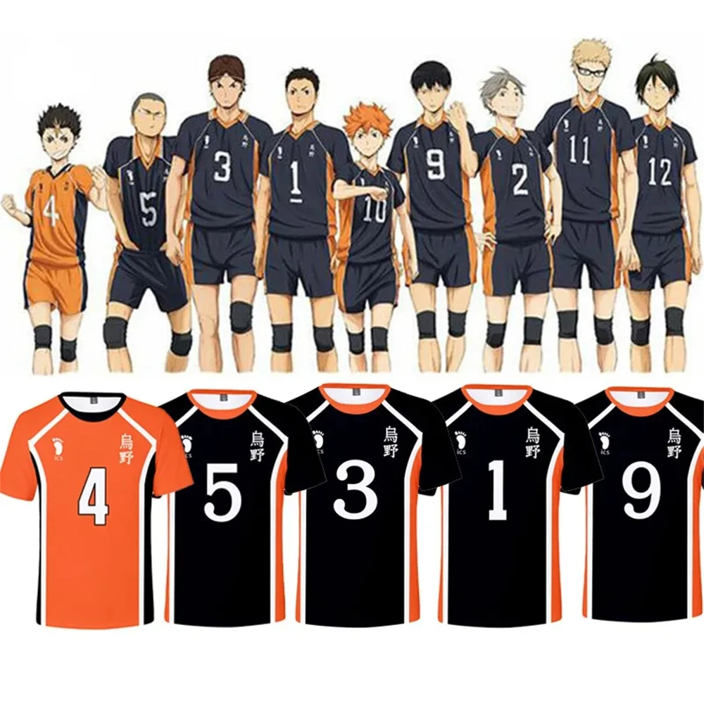 Новинка 2024 Аниме Hinata Haikyu Trikotage Футболка Унисекс