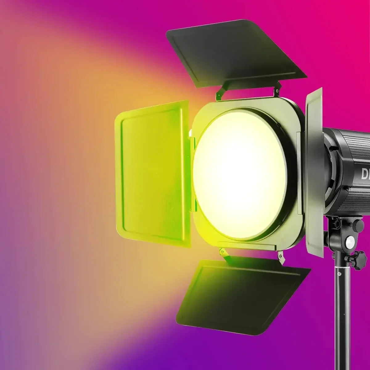 Зеркальная дверь JINBEI с сотовой сеткой и 3 цветными гелевыми фильтрами для