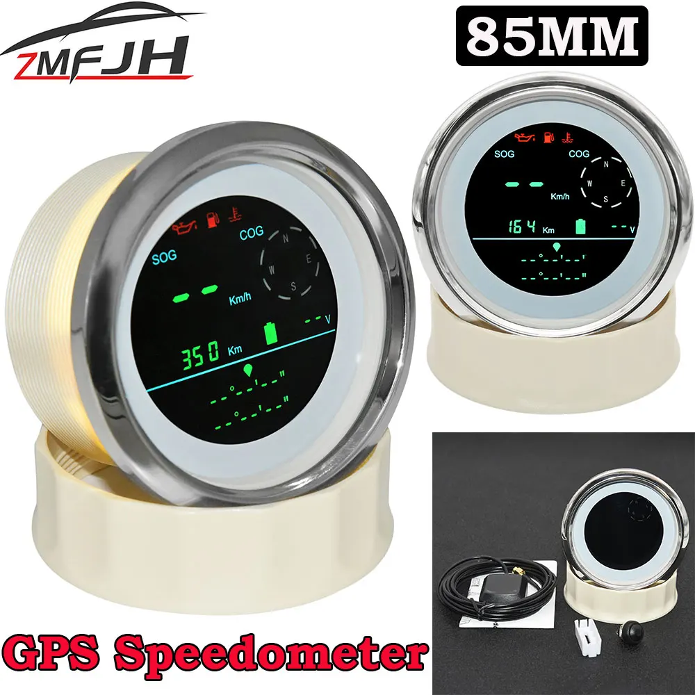 

Цифровой GPS-датчик скорости 0-299 км/ч, 85 мм, с ЖК-дисплеем