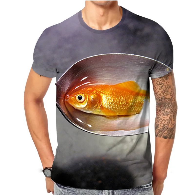 

2022 Fashion Online Hot Sale Clothes Summer Fashionable Printed Men's T Shirts Sleeve Clothing 3D Kinds of Mens Clothes