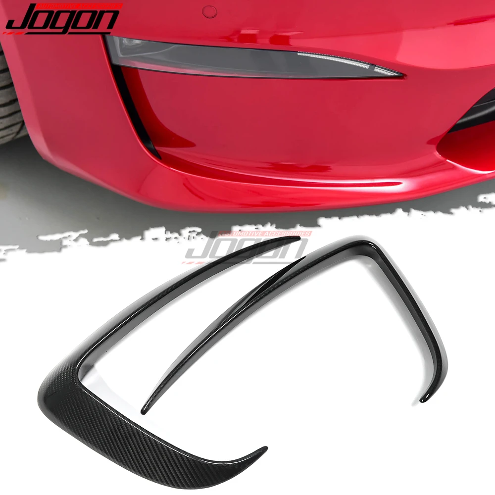 

Снаружи из углеродного волокна для Tesla Model S 2021 2022 2023, передний бампер, противотуманные боковые утилизированные крылья, отделочные полосы, сплиттер, автомобильные аксессуары