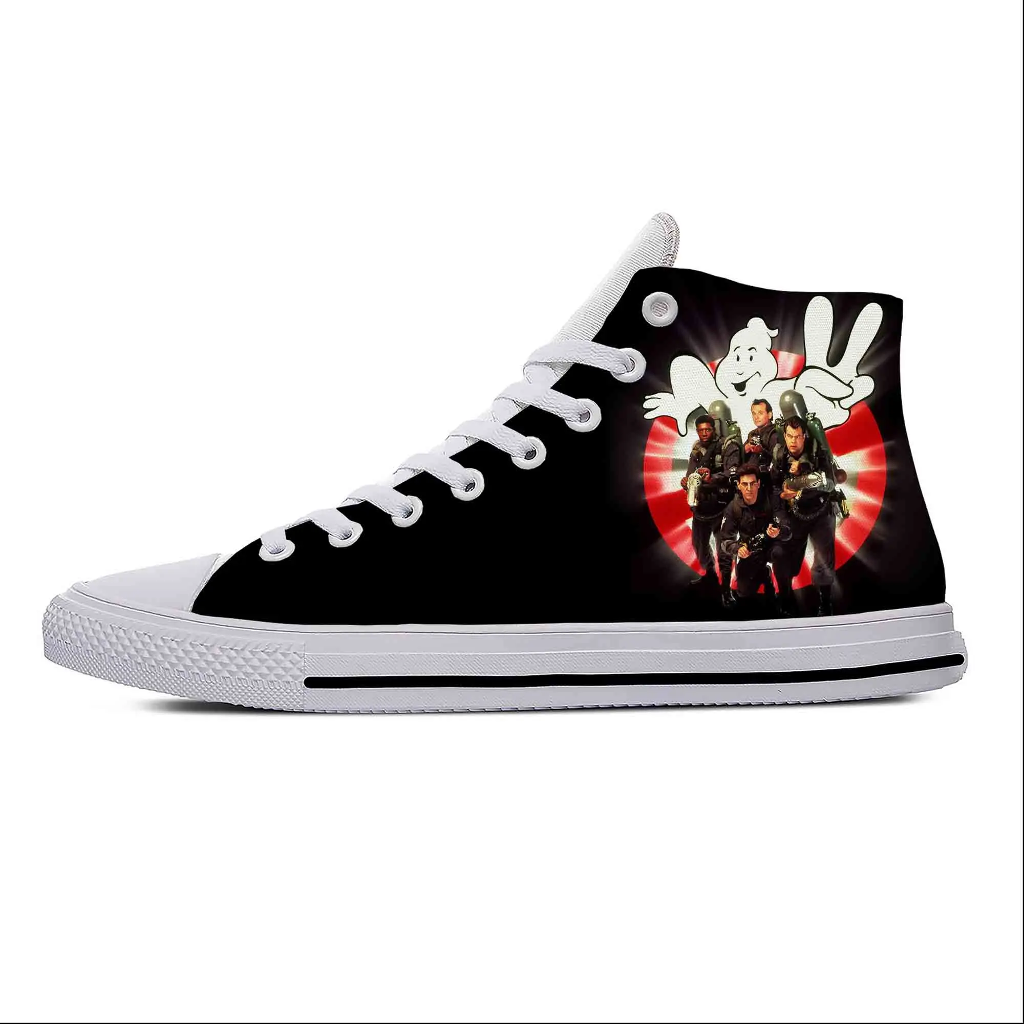 

Anime Cartoon Manga Comic Ghostbuster Ghost Funny Casual Cloth Shoes High Top Lightweight Breathable 3D Print Men Women Sneakers