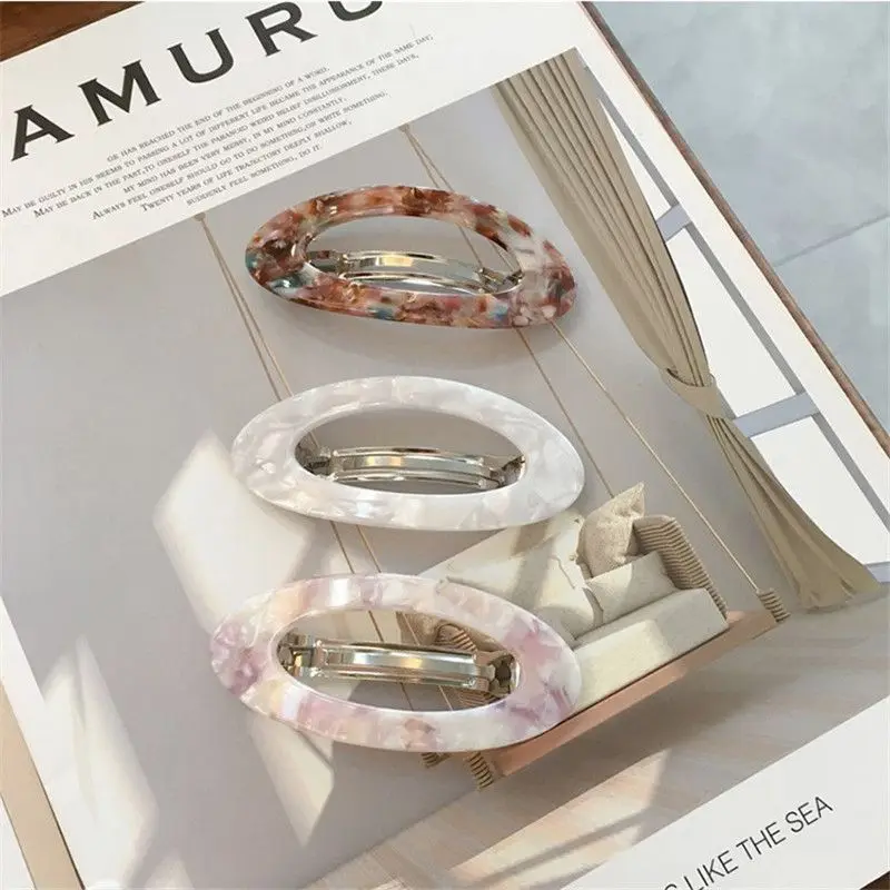 

HAIR CLIP Tortuous Grips clips slides BARRETTE OVAL RECTANGLE Animal Print