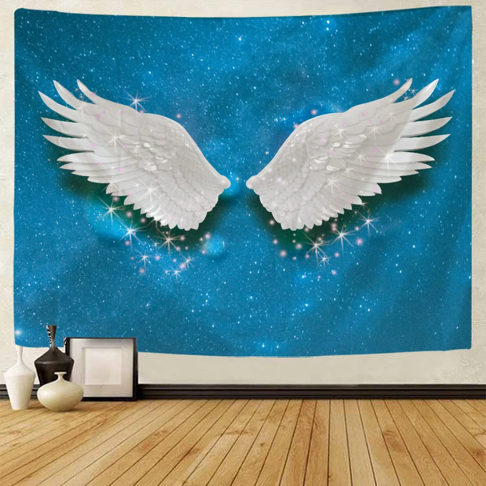 Гобелен с рисунком крыльев мечты гобелен для общежития офиса хиппи настенный