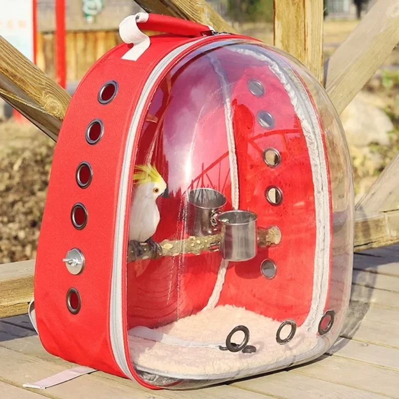 

Bird Parrot Backpack Carrier Bubble Bag Small Dog Cat Space Capsule Pet Carrier for Hiking Outing Backpack Pet Bird Supplies