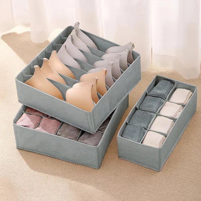 

Underwear Hard Organizers Closet Clothes Drawer Foldable Underwear Organizer Cabinets Box Socks Organizer Storage Bra Storage