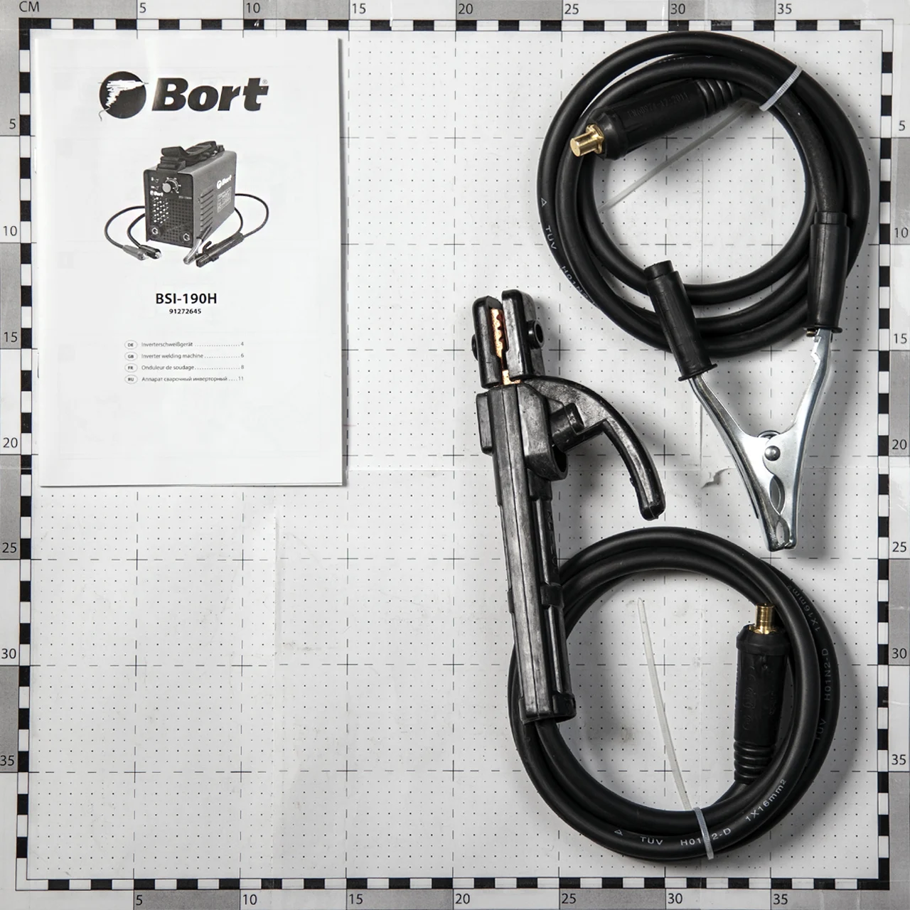 Аппарат сварочный инверторный Bort BSI-190H (Диапазон тока 10-180A Мощность 5300 Вт Диаметр