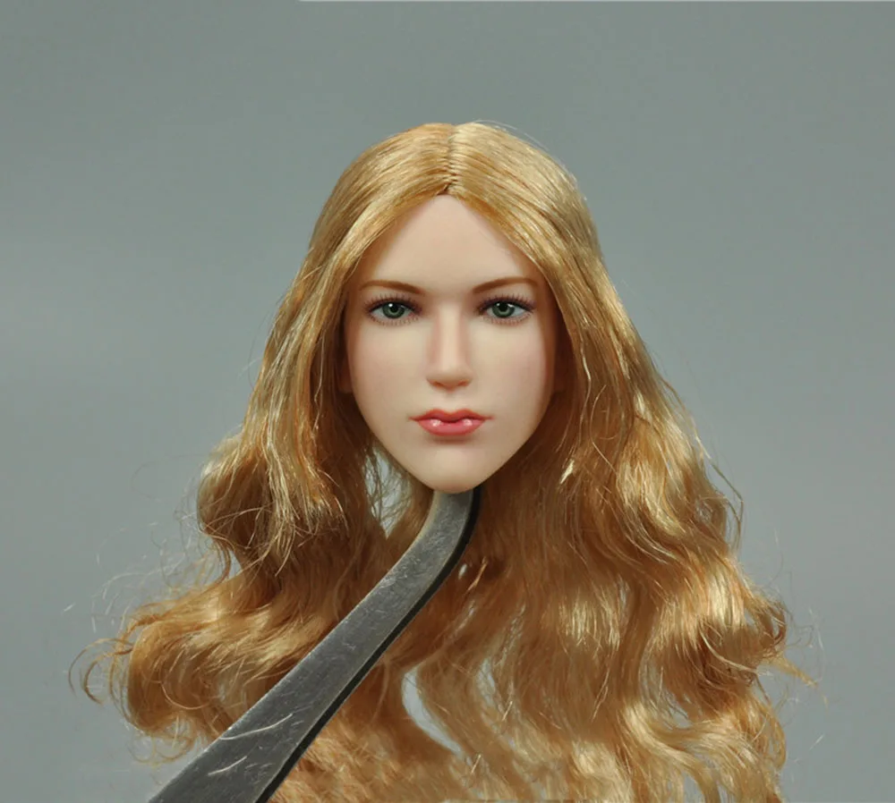 

1/6 VERYCOOL VC-TJ-03 National Assault Blade Girls Game Player Vivid Female Head Sculpture Carving Long Hair Fit 12" Doll Figure