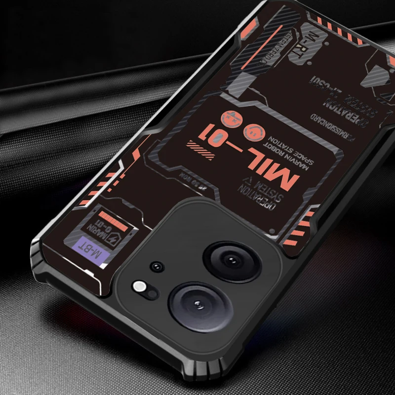 Для Xiaomi 14T Pro 13T 12T 11T 10T Lite 9T Прозрачный чехол для предотвращения падения с узором No