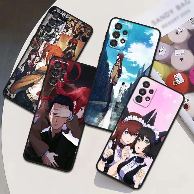 Фото Чехол для телефона Kurisu Makise Anime для Samsung Galaxy A54 A55 A56 A70 A71 A72 A73 J4 J6 M02 M11 M16 M22 A15 A16 A14 A13 №1