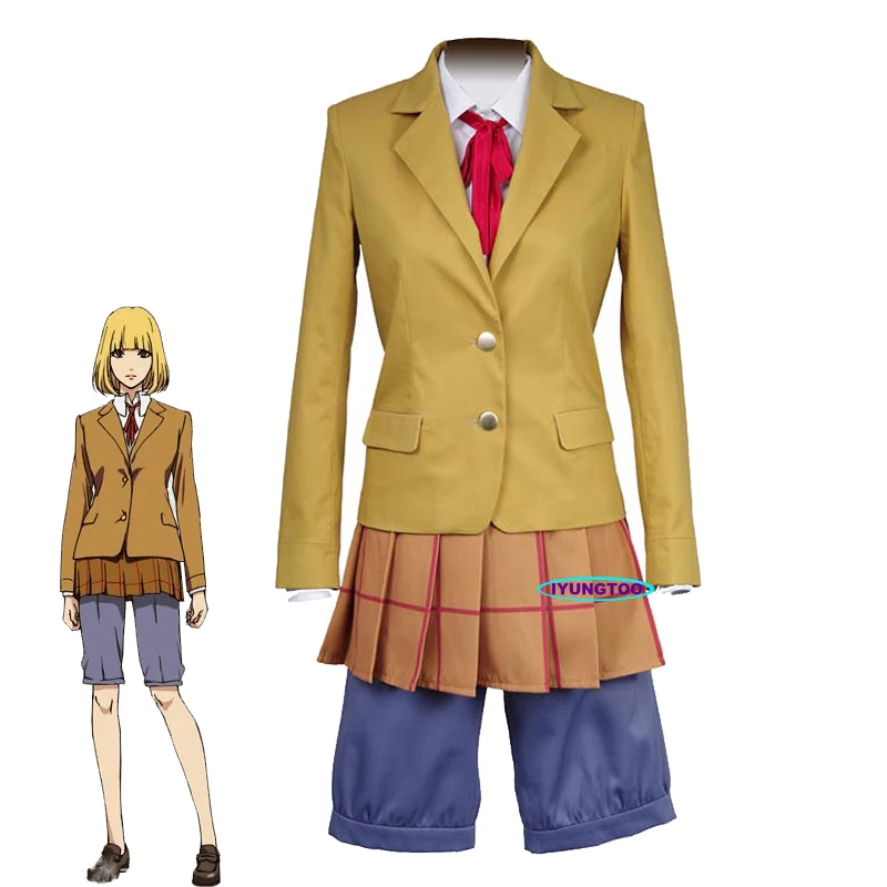 

Anime Prison School Midorikawa Hana Cosplay Costume School Uniforms Sets Men and Women JK Uniform Halloween Carnival Costumes