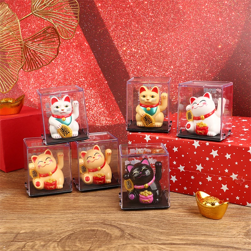 

1 шт., миниатюрная фигурка кошки на удачу