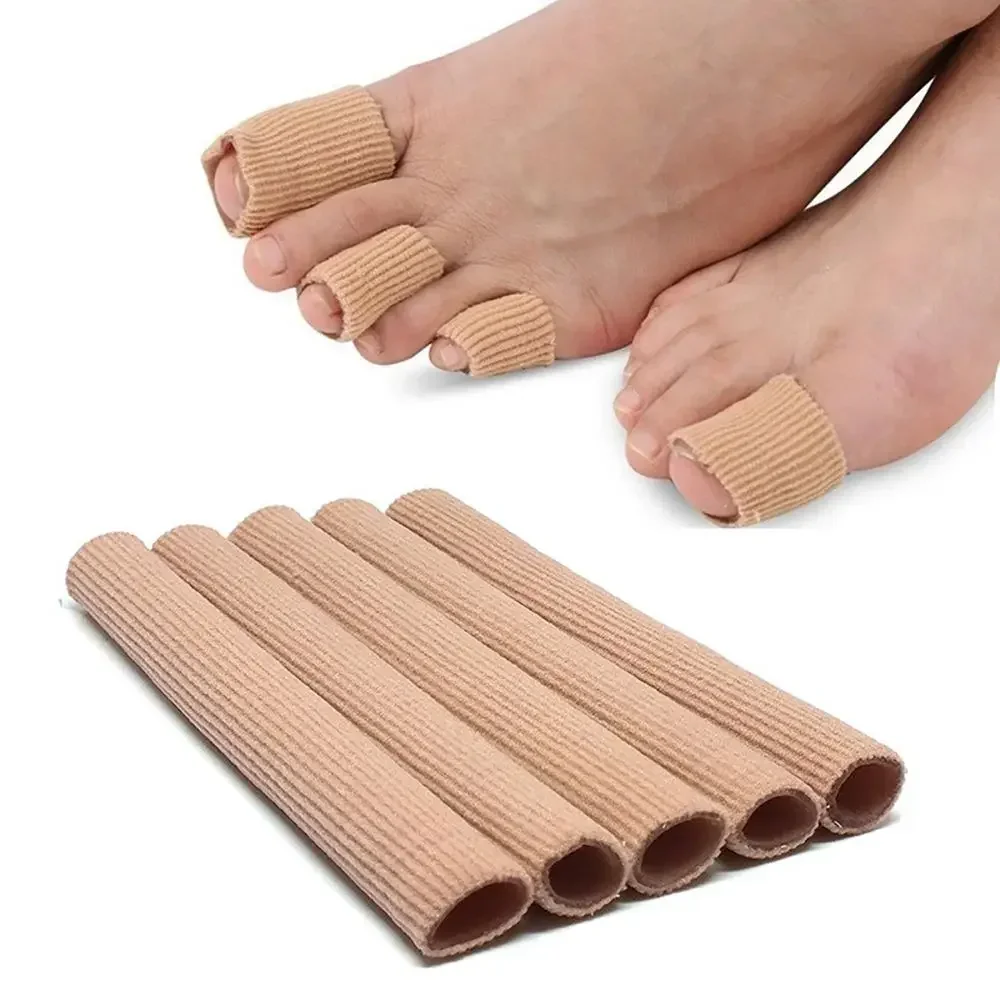 S/M/L Silicone Tube Toe Gel Protector Cover Finger&ampToe's Fabric Bandage Corns Blisters Calluse Pain Relief Soft Pads Insoles