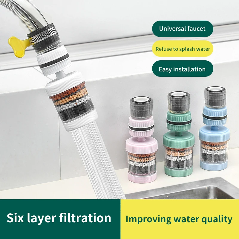 

Новый 6-слойный очиститель для водопроводного крана с фильтром вращение на 360 ° Универсальный аэратор для крана насадка для брызг смеситель барботер для кухни ванной комнаты