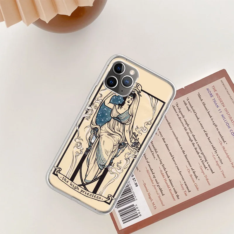 Карты Таро для телефона Halsey HFK чехол Iphone 14 13 15 16 Pro Max Plus Apple 11 12 Mini X XS XR прозрачный S