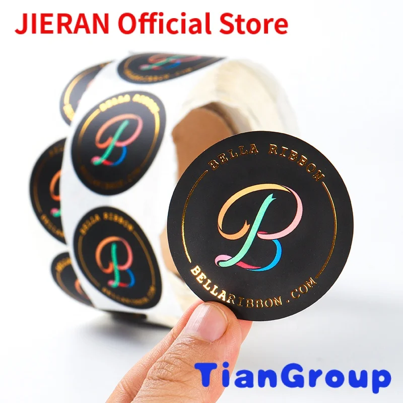 

Personalized product private custom round stickers paper vinyl adhesive waterproof sticker label printing logo sticker roll