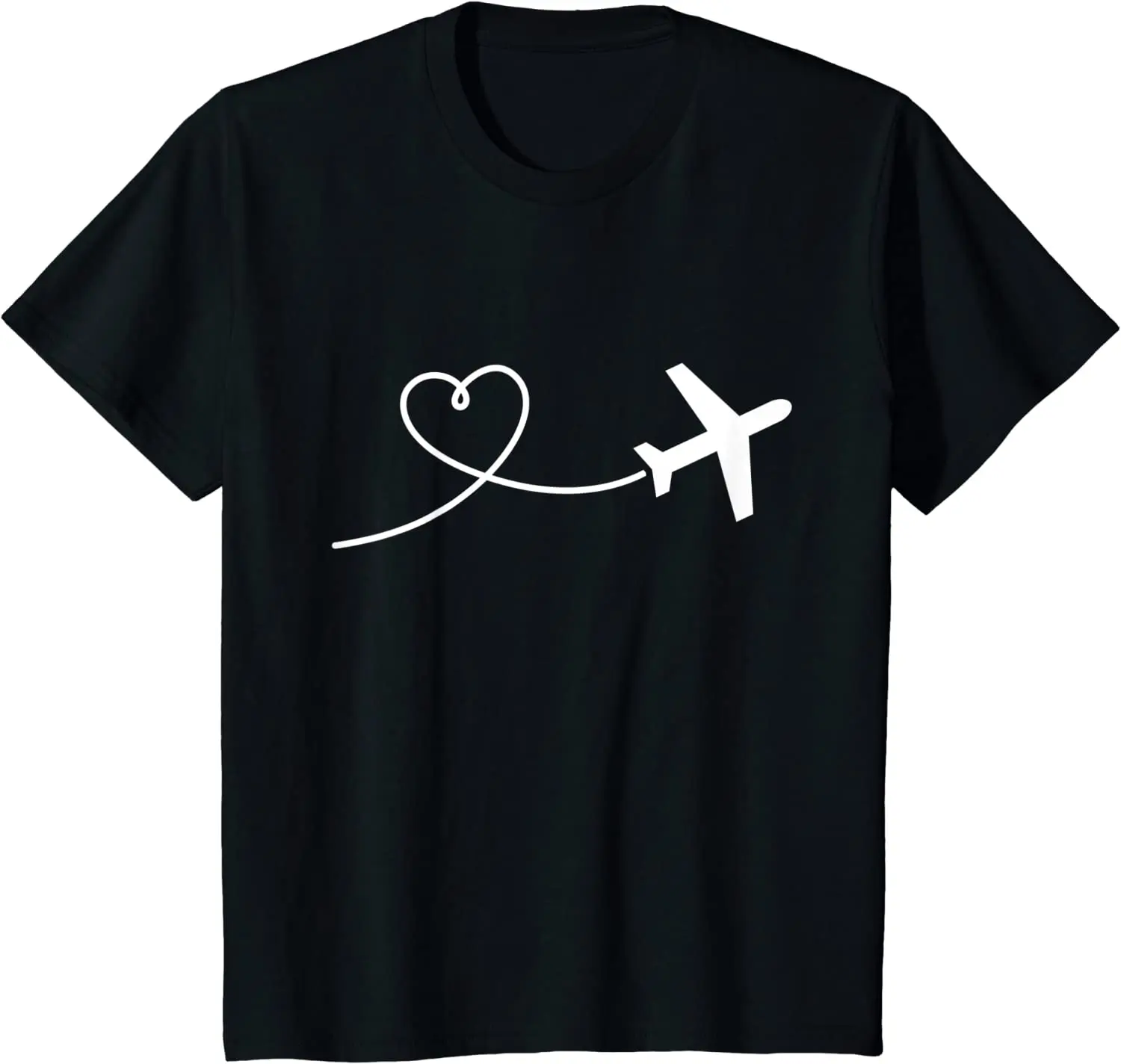 

Футболка с изображением сердца самолета