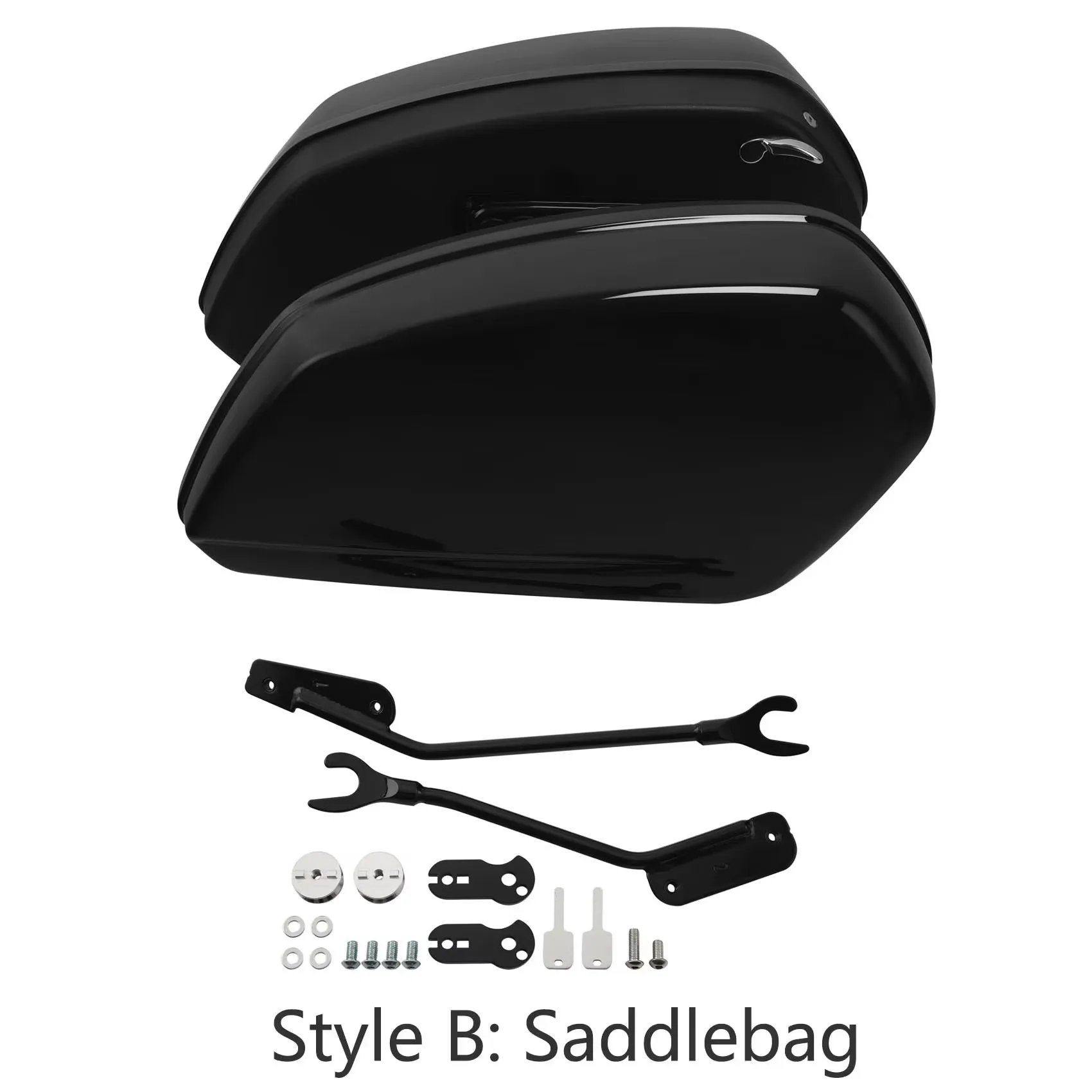 

Жесткие седельные сумки, стыковочные комплекты для Harley Street Bob FXBBS Softail Standsrd 2018-2024, боковые сумки для багажника мотоцикла, хранение багажа