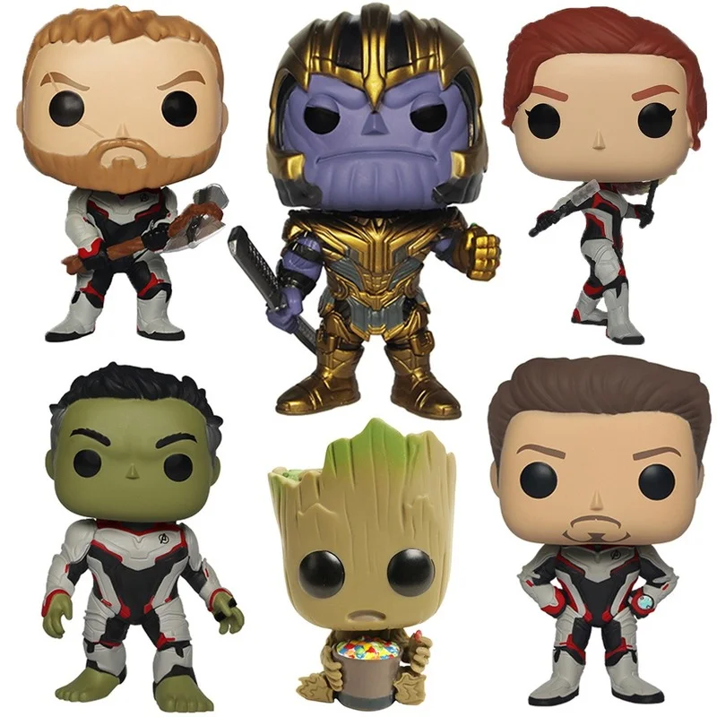 Фигурка Мстителей милый танос железный человек Халк Тор Грут демогенгон модель