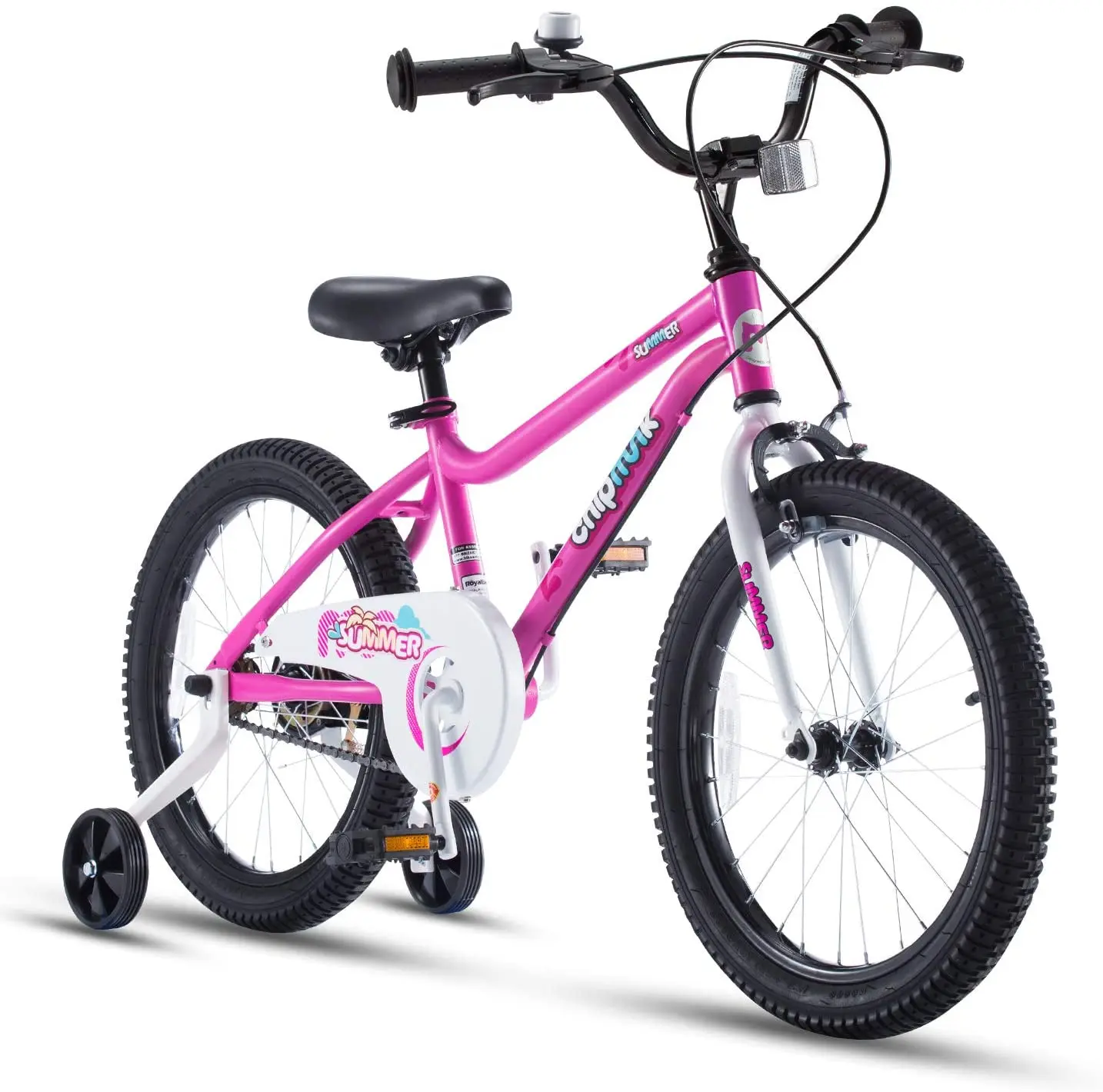 

12 inch MK Sports Kids Bike Summer Pink With Training Wheels