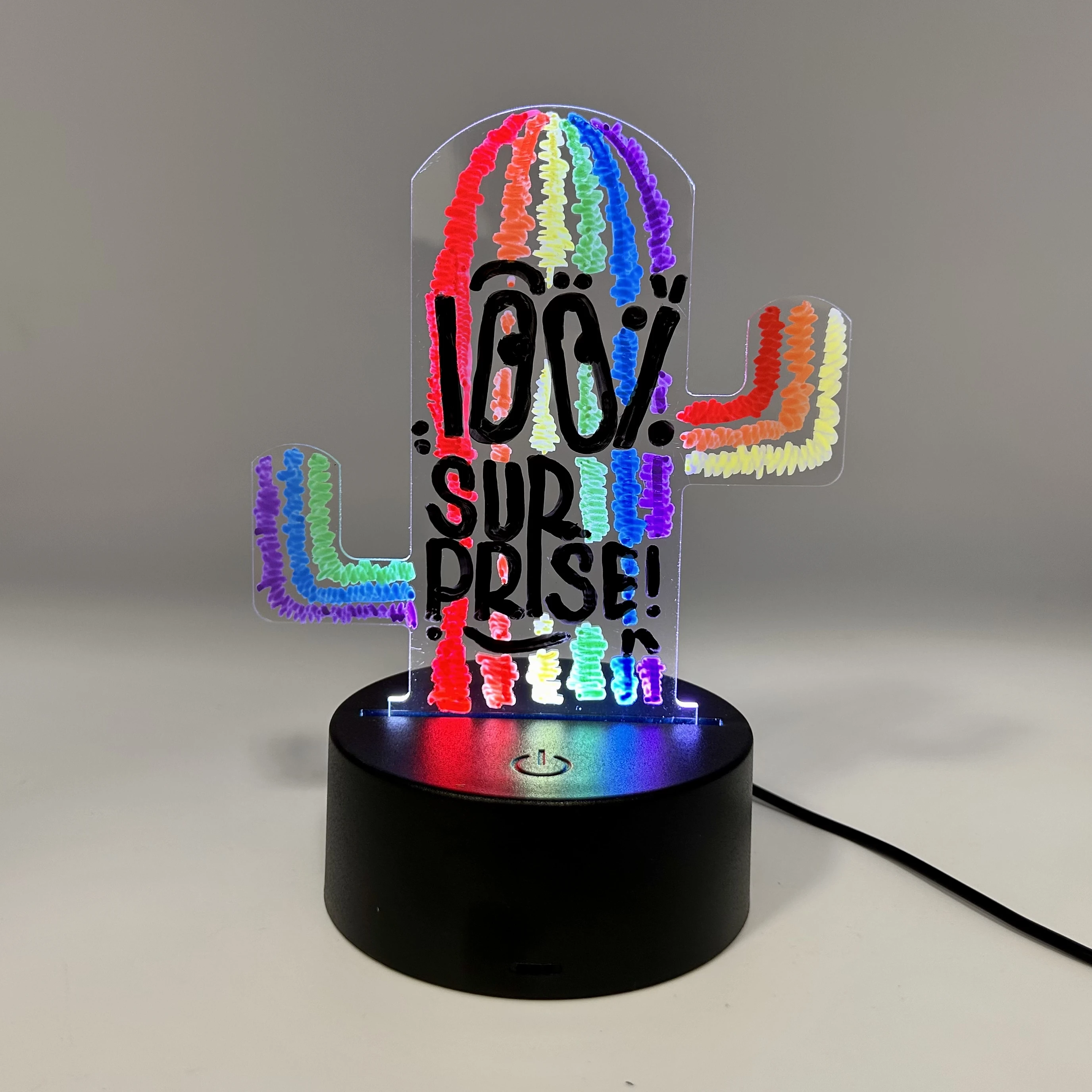 10 шт. акриловые панели в форме кактуса