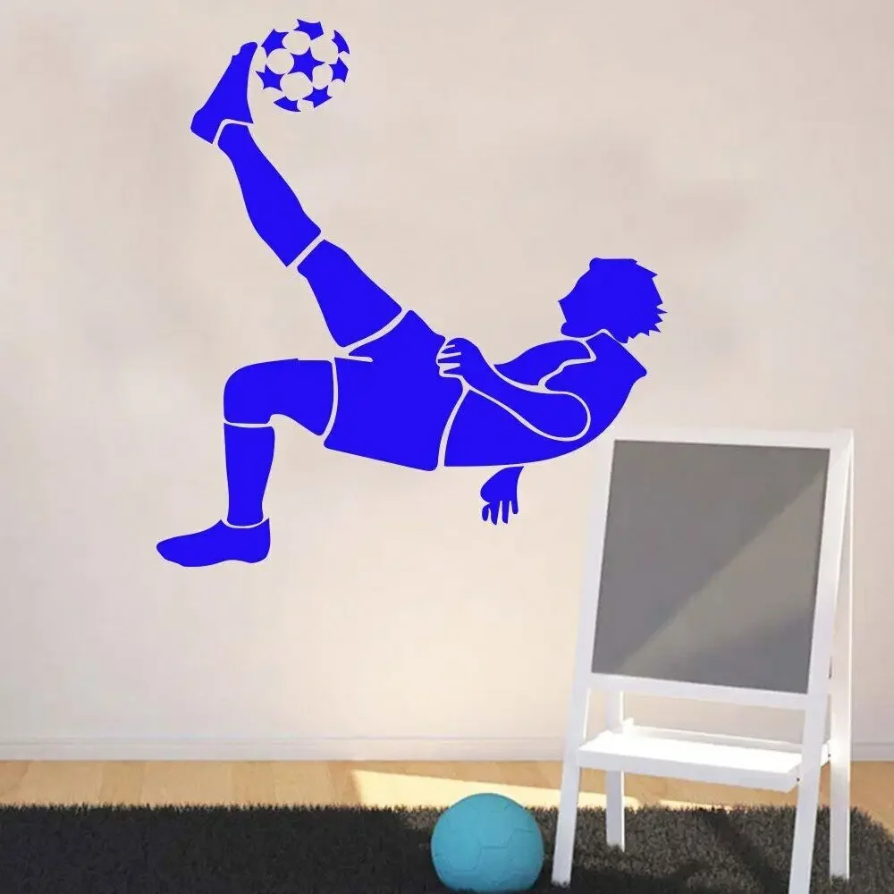 Футболист спортивные наклейки на стену виниловые украшения дома детская комната