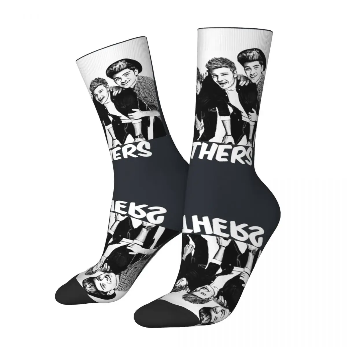 Сумасшедшая компрессия 1D - мужские носки Brothers one directionNN бесшовные с принтом для