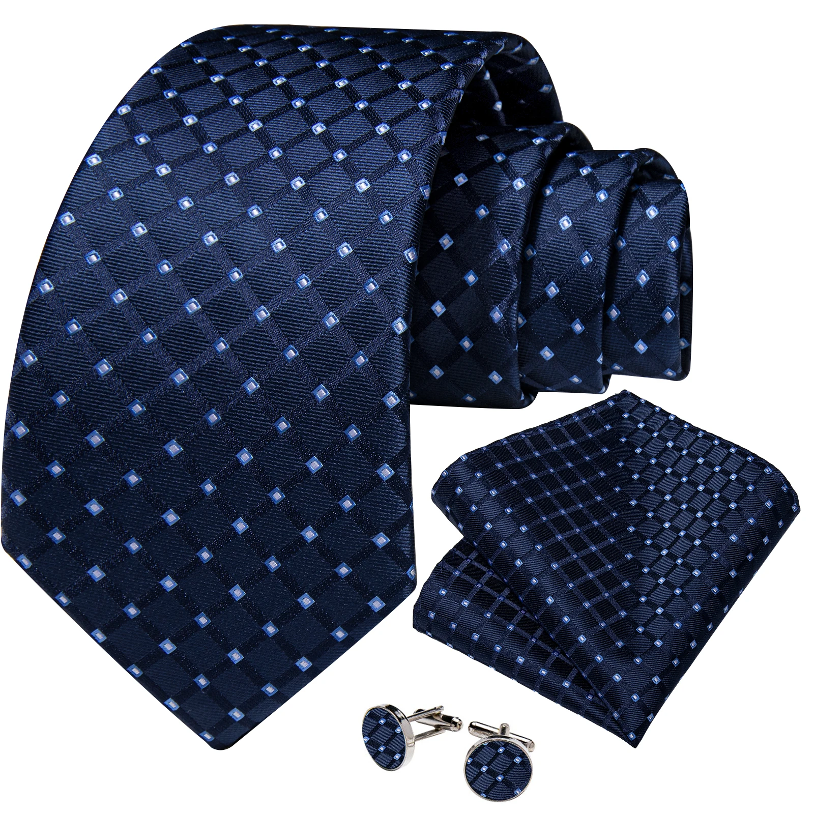 2022 классический деловой Шелковый галстук-бабочка 8 см Широкий свадебный аксессуар для вечеринки подарочные карманные Квадратные запонки DiBanGu оптовая продажа