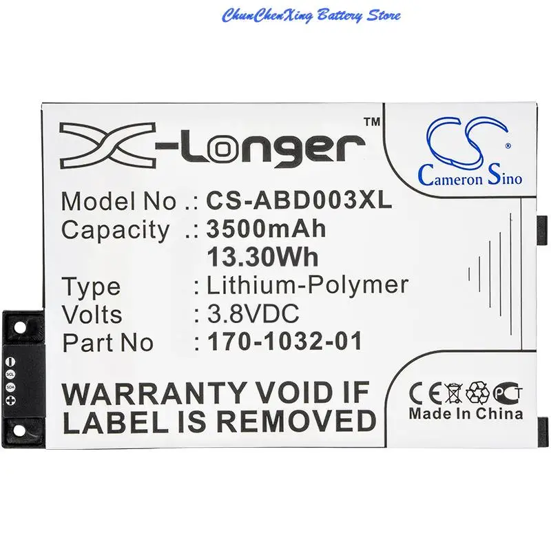 

Cameron Sino 3500mAh Battery for Amazon Kindle 3 ,Kindle 3 Wi-fi, Kindle 3G ,Kindle Graphite ,Kindle III
