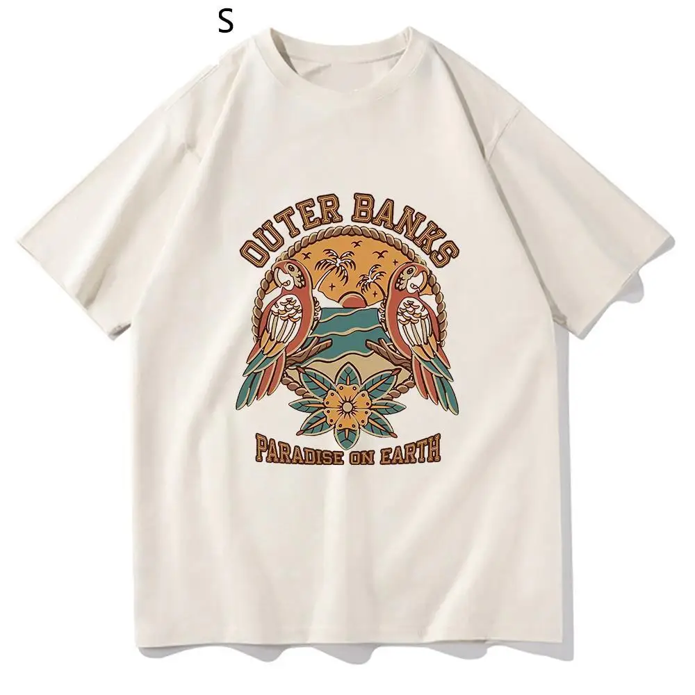 

Outer Banks 3 T Shirt Men Harajuku Aesthetic Graphic Flower Bird Pogue Life Tshirts Unisex John B JJ Maybank Cotton Tees Shirts