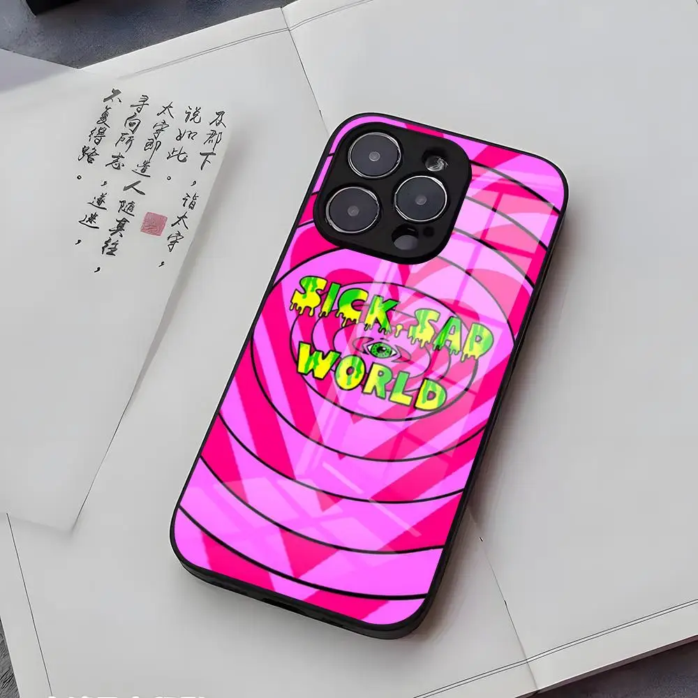 Фото Чехол для телефона D-Daria Morgendorffer для iPhone 17 Air 16 E Pro Max 15 14 13 Mini 12 Pro 11 Max Plus, черный, стеклянный №4