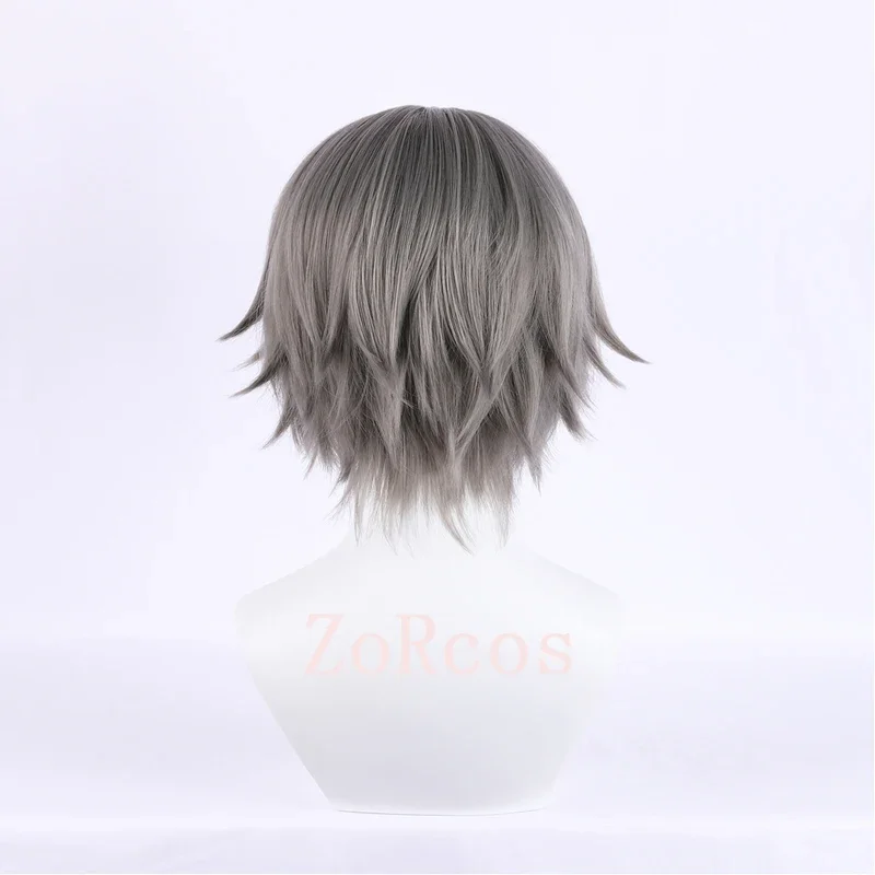 Парик для косплея Hokai: Star rail серый парик Хэллоуина мужчин и женщин