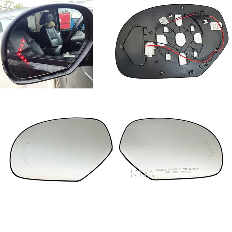 

Auto Left Right Heated Rear Mirror Glass for Cadillac Escalade ESV EXT Chevrolet Avalanche Silverado Suburban Tahoe GMC Yukon