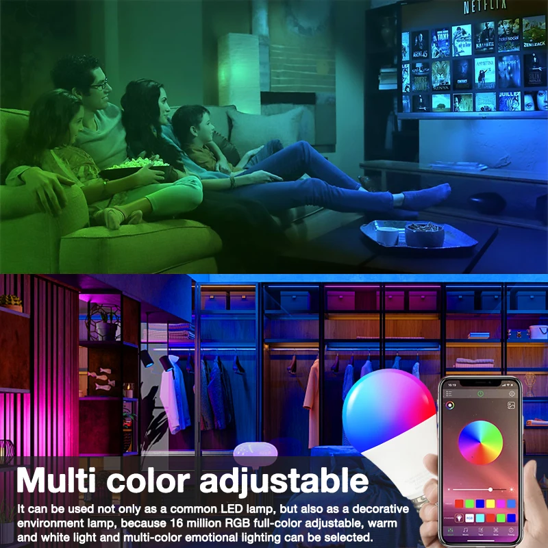 

Smart Life Led Smart Light Bulb Work With Alexa/google Home Alexa Wifi Smart Bulb Decoration Tuya Google Assistant Rgb