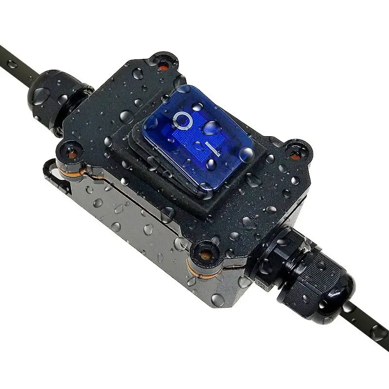 

Водонепроницаемый Встроенный шнур переменного тока IP65 250 в 16 ампер синий светодиодный индикатор пылезащитный маслостойкий