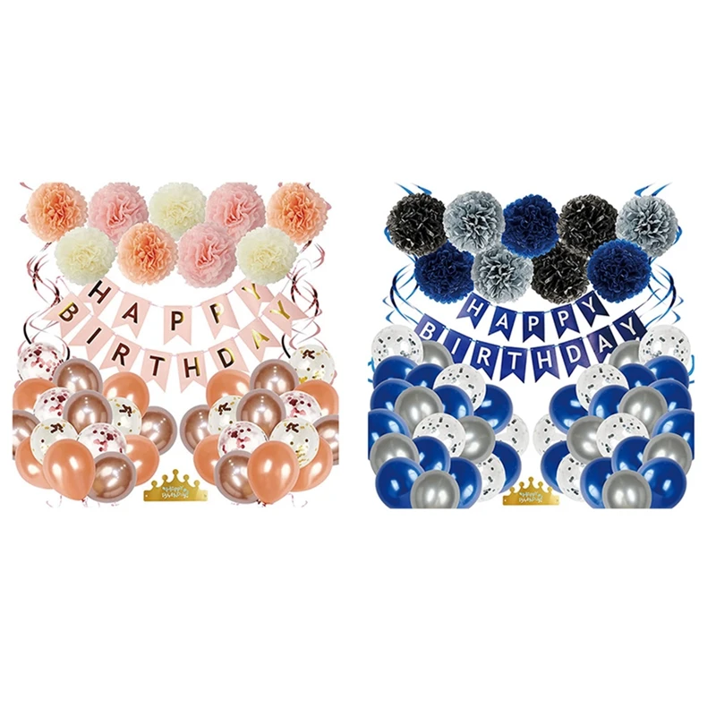 

1 Набор украшений для дня рождения, баннер на день рождения, топпер для торта «сделай сам», круглая гирлянда в горошек