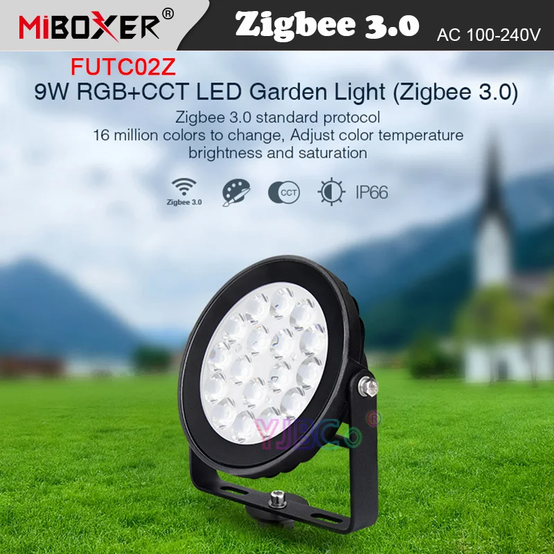 

Miboxer 9 Вт RGB + CCT светодиодный садовый светильник s FUTC02Z водонепроницаемый IP66 Газон лампа умный уличный свет Zigbee 3,0 шлюз/голос/управление через ...