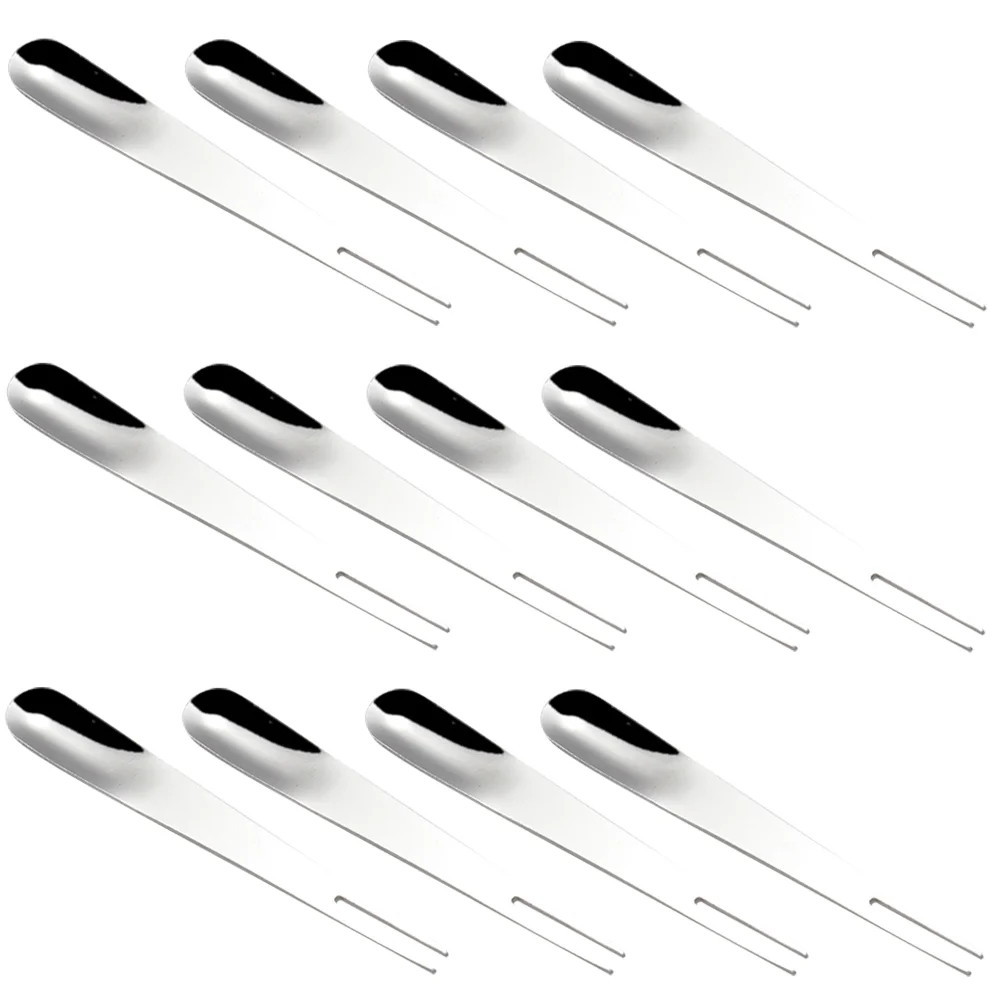 

24pcs Durable Stainless Steel Fruit Fork Spoon Fruit Appetizer Spoons Dessert Spoon Forks