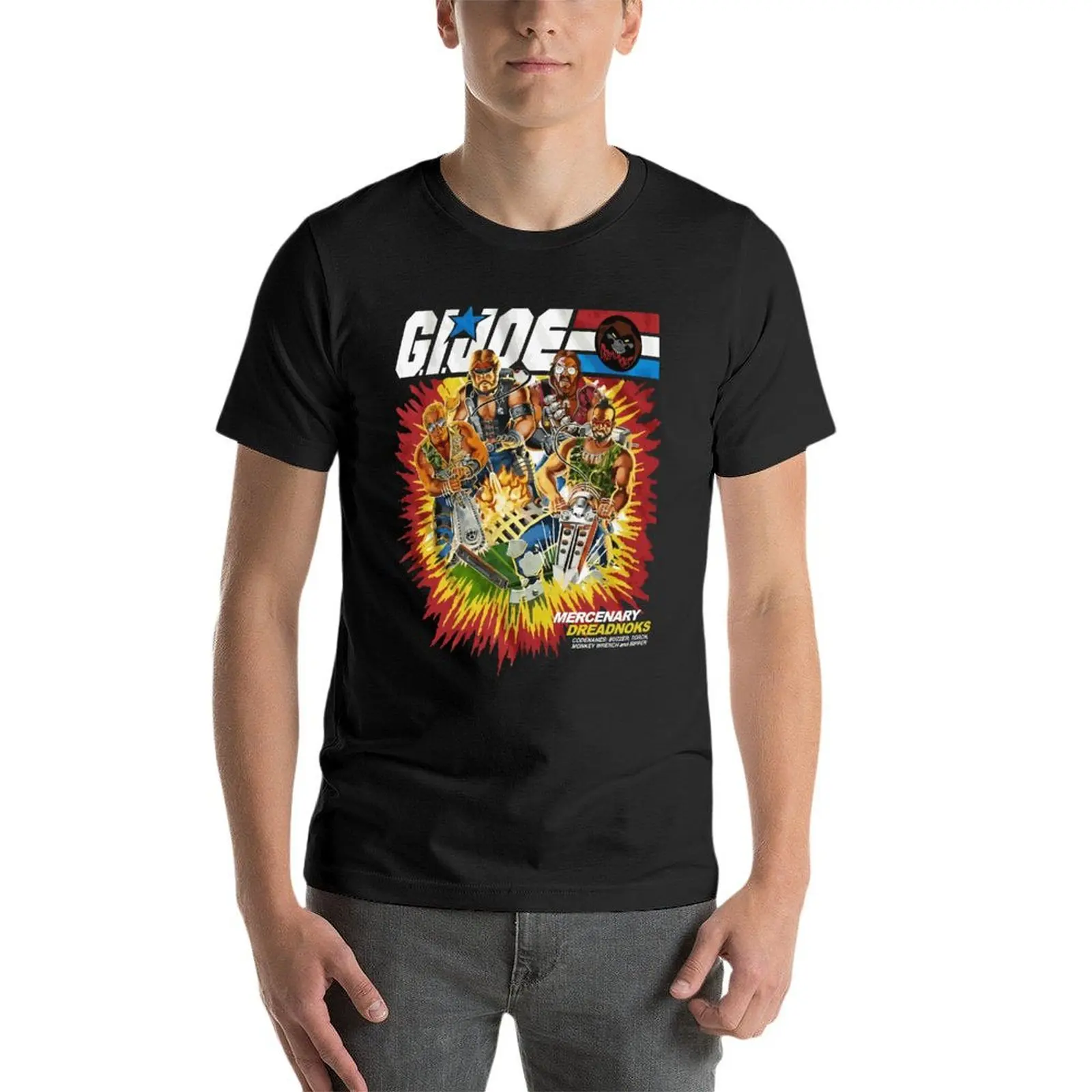 Box Art Dreadnoks Gi Joe Oversized Tshirt Printed Men'S Clothes Short Sleeve Streetwear Large Size Tops Tee